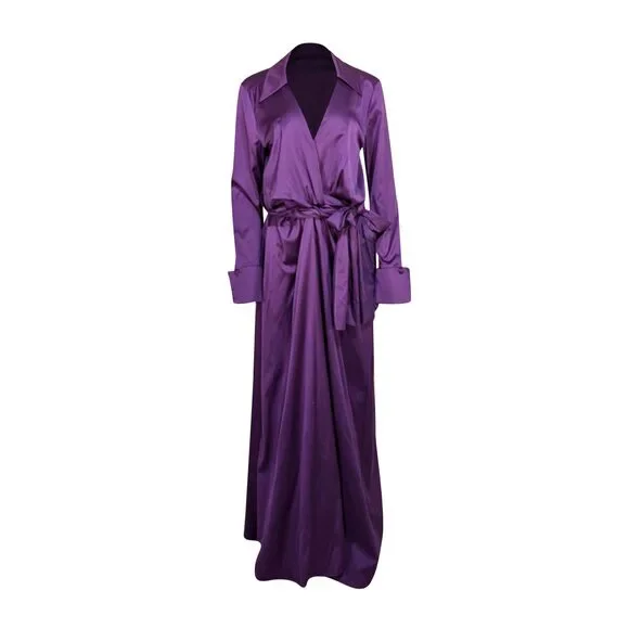 Oud. Paris - Purple Jeff Silk Formal Dress Sz XL - Picture 2 of 4